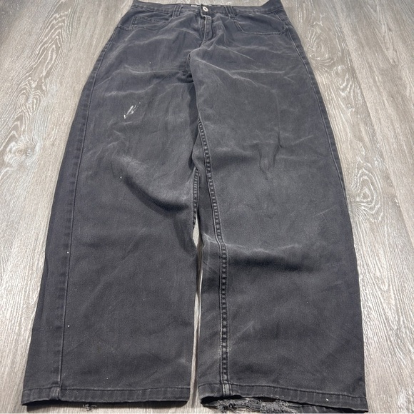 Vintage Southpole Jeans Size 34 Wide Leg Baggy Grunge Skater Y2K Black  Tab - Picture 6 of 9